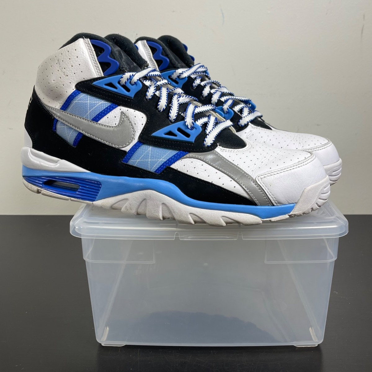 Nike Air Trainer SC High Royals 12 (Moderately Worn Pre-Owned)NikeWhite/Metallic Silver/Black - Image 1