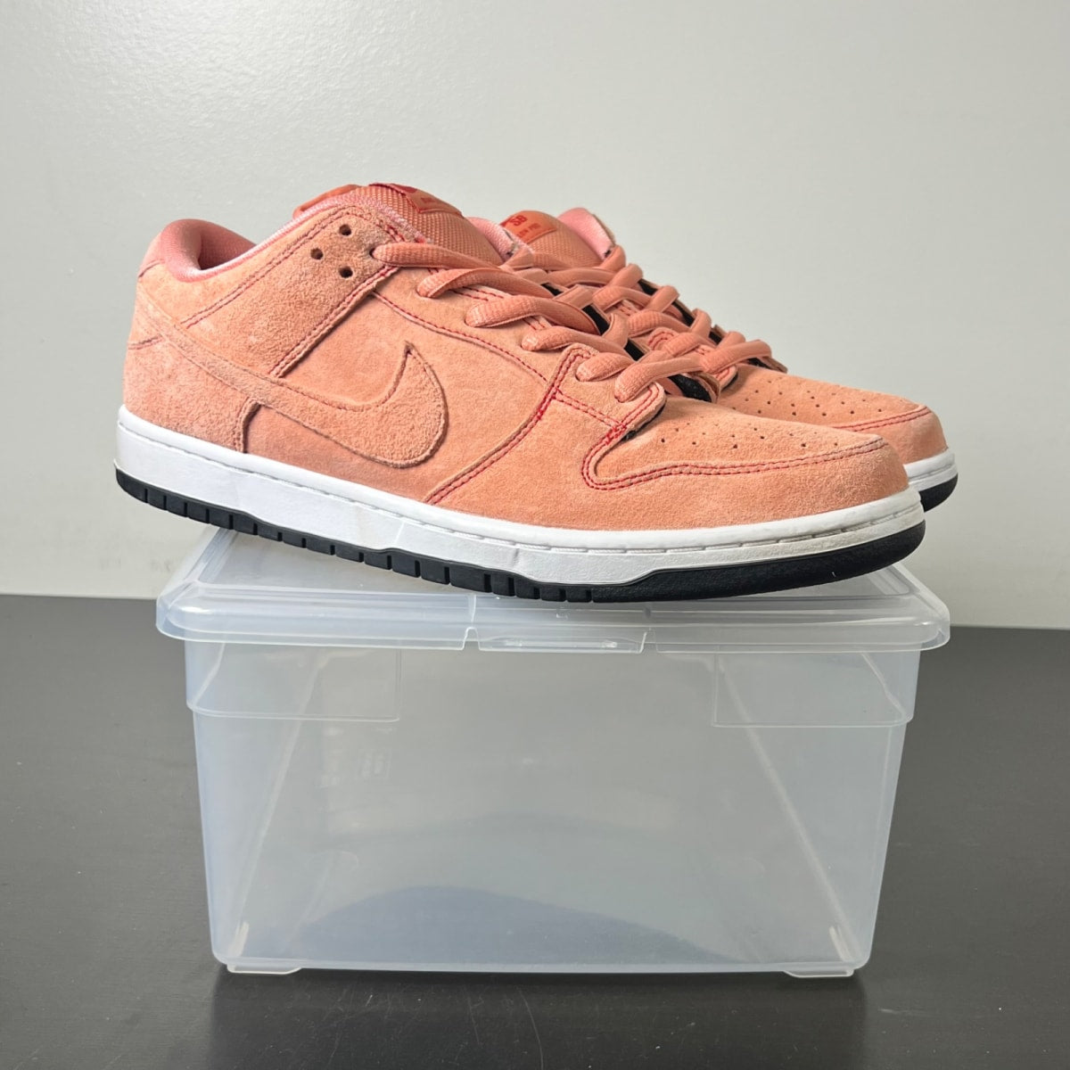 Nike SB Dunk Low Pink Pig 11 (Lightly Worn Pre-Owned)NikeAtomic Pink/University Red/White/Atomic Pink - Image 1