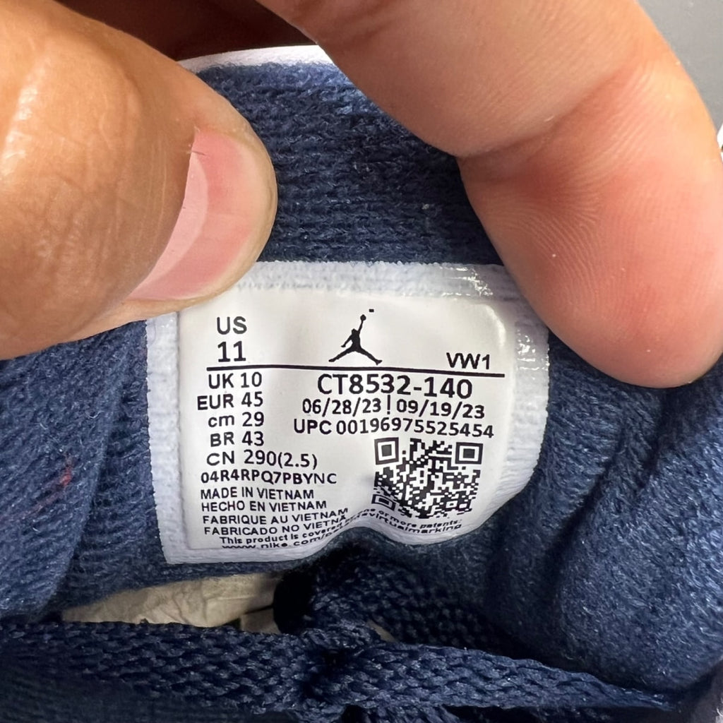Jordan 3 Retro Midnight Navy 11 (Lightly Worn Pre-Owned)JordanWhite/Cement Grey/Black/Midnight Navy - Image 6