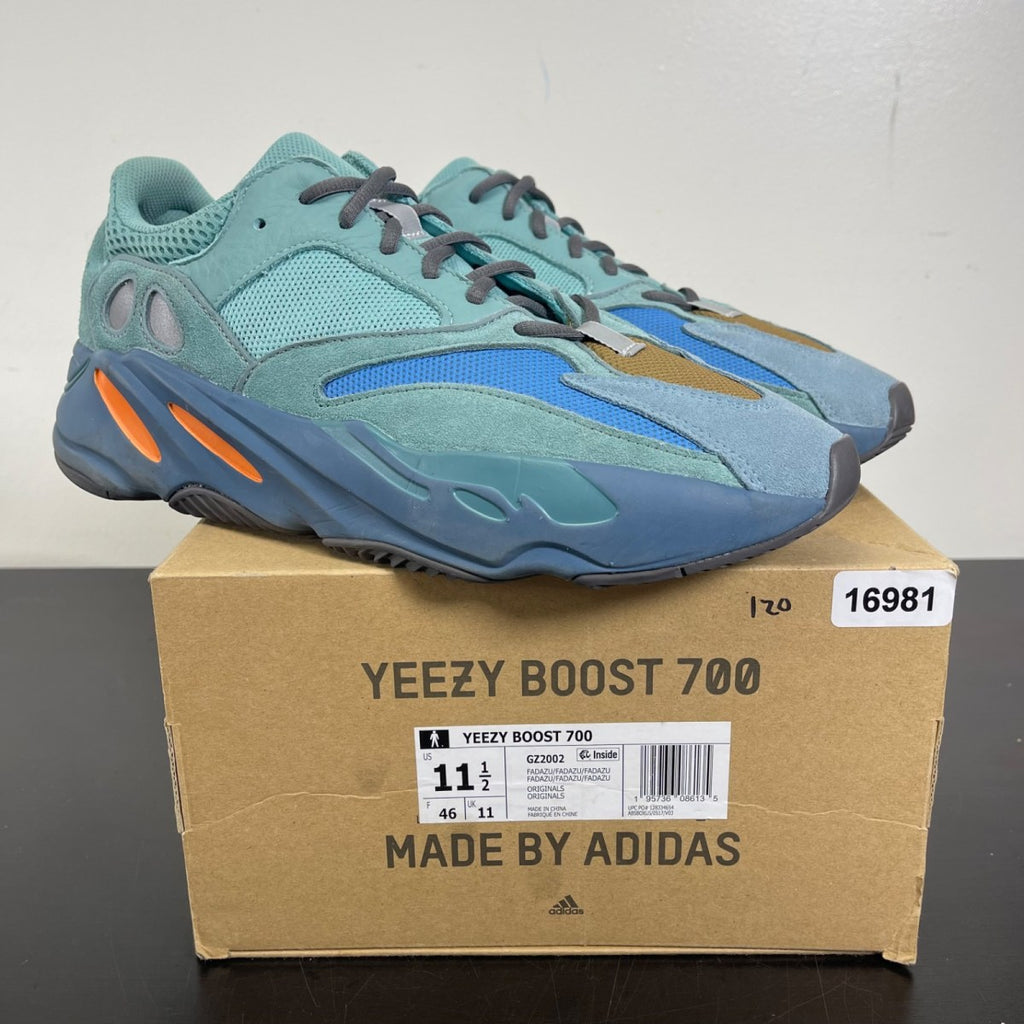 adidas Yeezy Boost 700 Faded Azure 11.5 (Moderately Worn Pre-Owned)adidasFaded Azure/Faded Azure/Faded Azure - Image 1