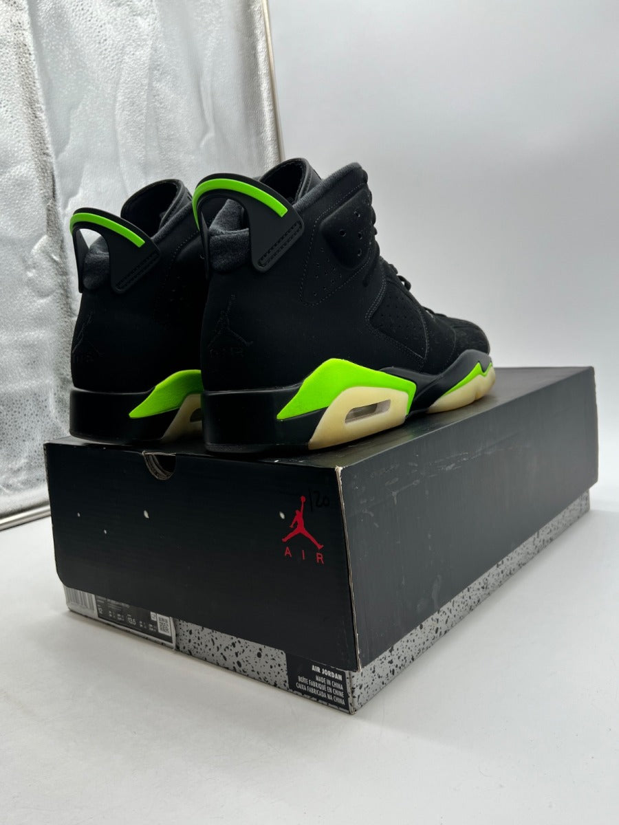 Jordan 6 Retro Electric Green 12 (Lightly Worn Pre-Owned)JordanBlack/Electric Green - Image 3