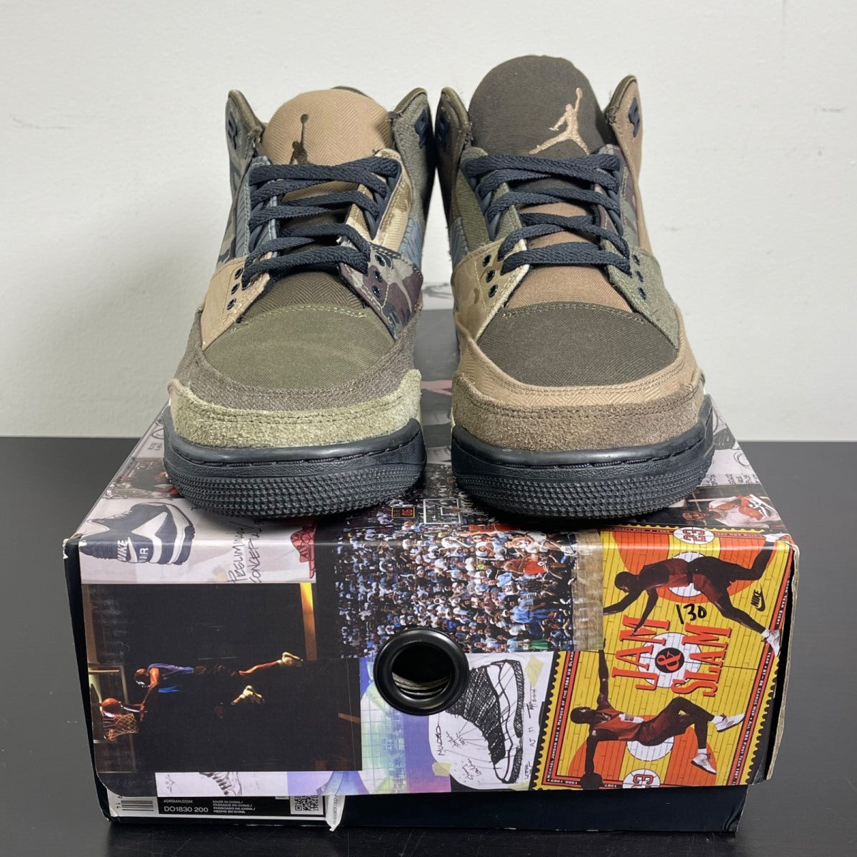 Jordan 3 Retro Patchwork Camo 10.5 (Moderately Worn Pre-Owned)JordanDark Hazel/Multi-Color - Image 2