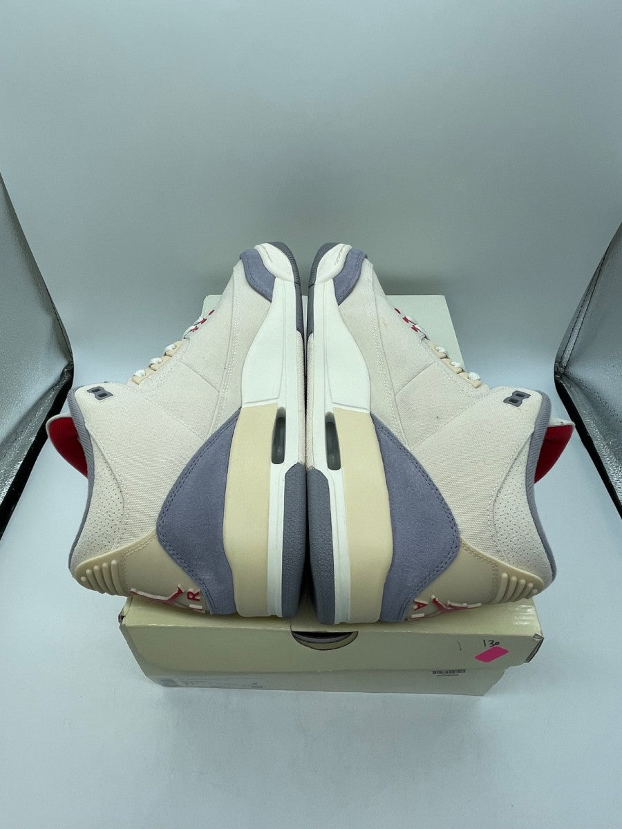 Jordan 3 Retro Muslin 11.5 (Moderately Worn Pre-Owned)JordanMuslin/University Red-Cement Grey-Sail - Image 6