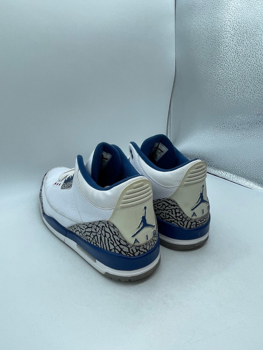 Jordan 3 Retro True Blue (2011) 14 (Moderately Worn Pre-Owned)JordanWhite/Cement Grey-True Blue - Image 4