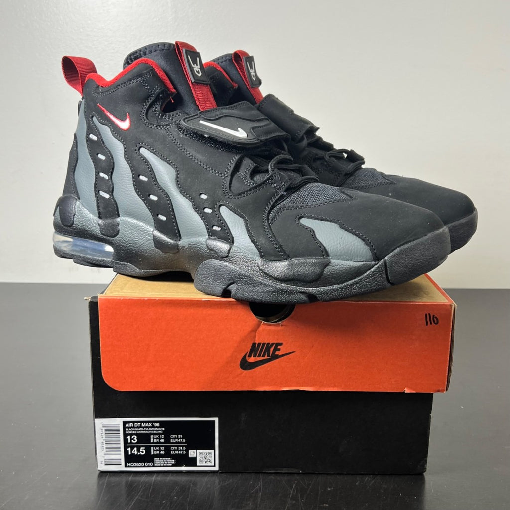 Nike Air DT Max '96 Falcons 13 (Lightly Worn Pre-Owned)NikeBlack/White/Team Anthracite/Metallic Silver/Fire Red - Image 1