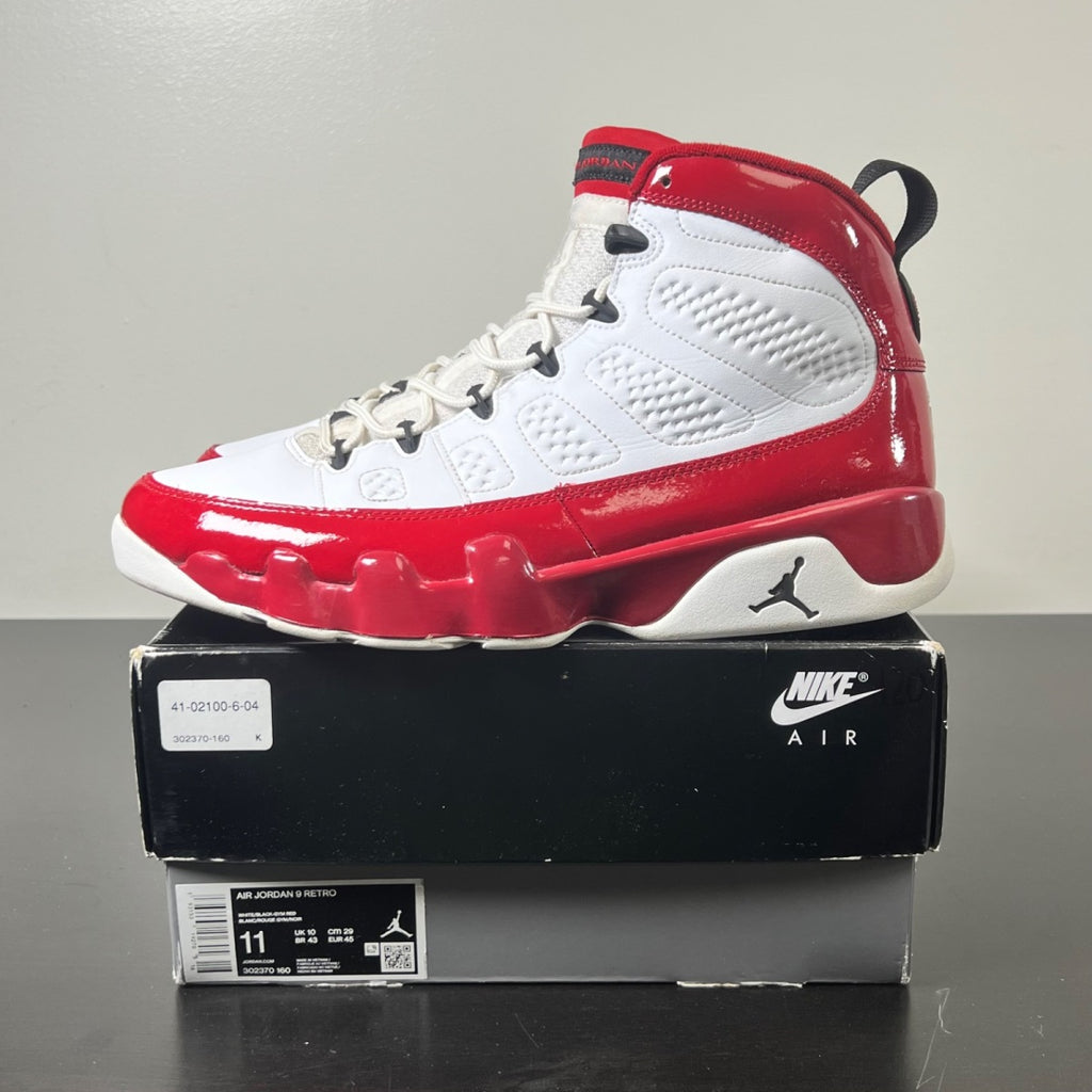 Jordan 9 Retro White Gym Red (Size 11) - Image 3