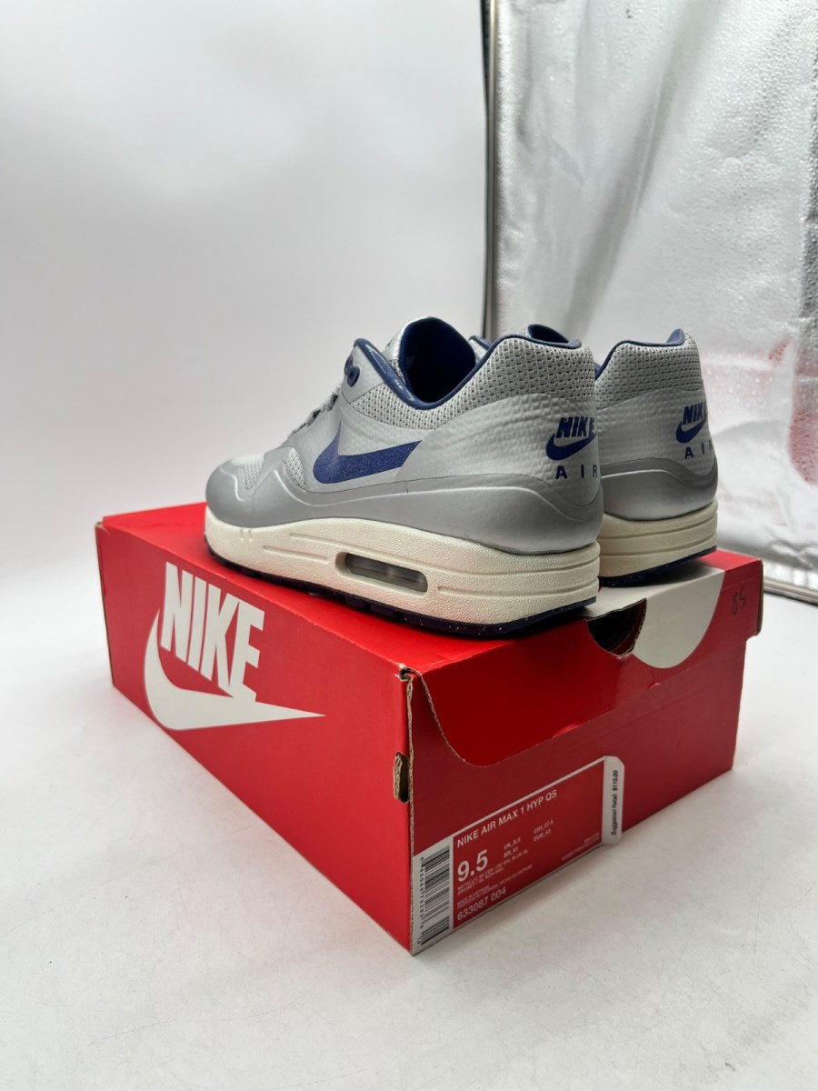 Nike Air Max 1 Night Track Royal 9.5 (Moderately Worn Pre-Owned)NikeMetallic Silver/Deep Royal Blue-Sail - Image 5