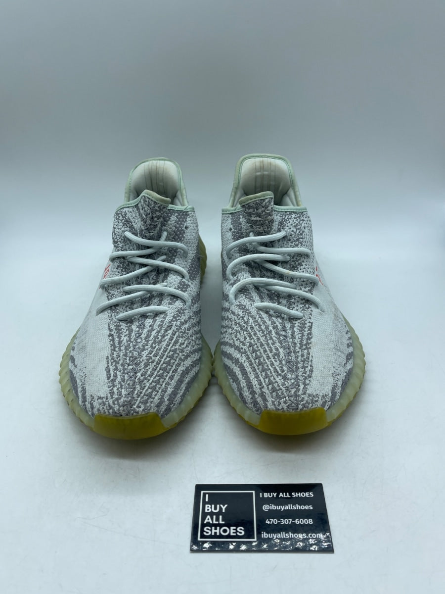adidas Yeezy Boost 350 V2 Blue Tint 14 (Heavily Worn Pre-Owned) - Image 2
