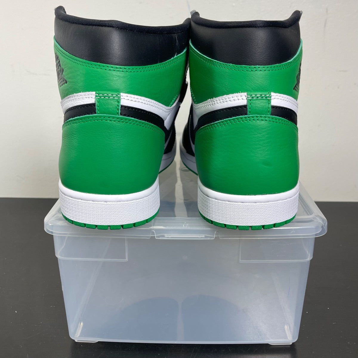Jordan 1 Retro High OG Lucky Green 14 (New Pre-Owned)JordanBlack/Lucky Green-White - Image 4
