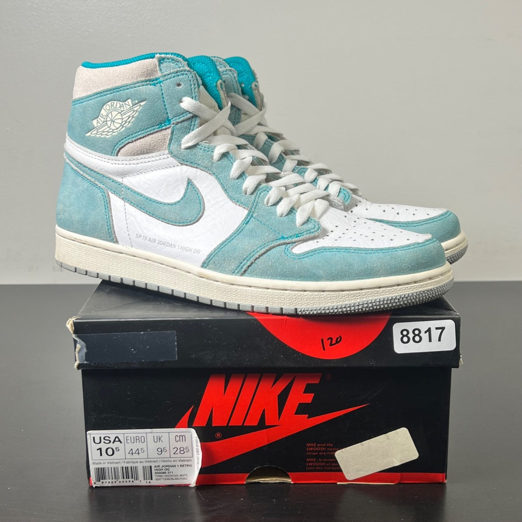 Jordan 1 Retro High Turbo Green (Size 10.5) Moderately Worn - Image 1