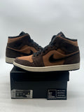 Jordan 1 Mid SE Dark Chocolate 12 (Lightly Worn Pre-Owned) - Image 1