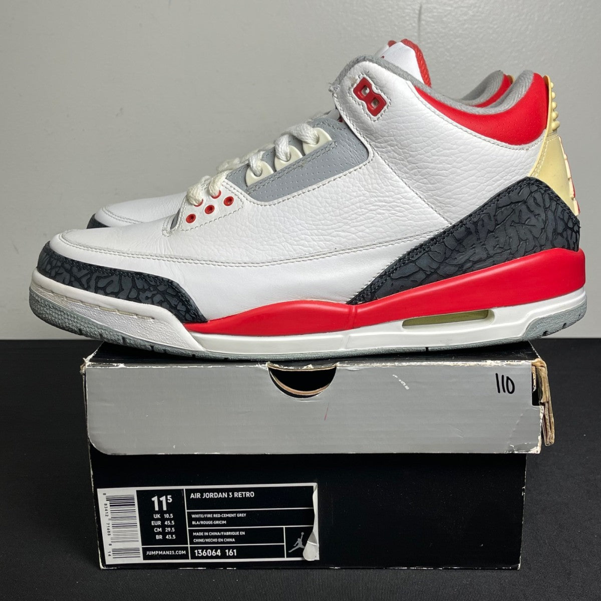 Jordan 3 Retro Fire Red (2007) (Size 11.5) - Image 3