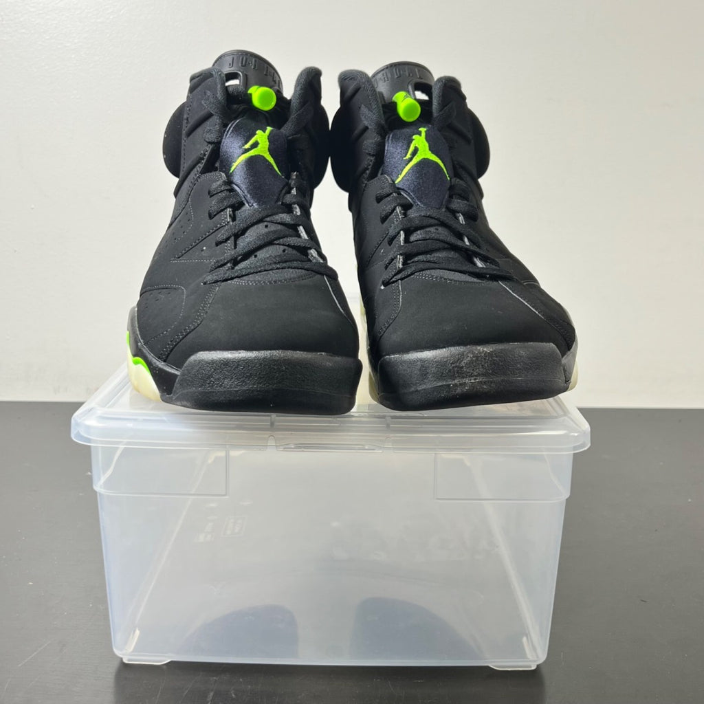 Jordan 6 Retro Electric Green 13 (Lightly Worn Pre-Owned)JordanBlack/Electric Green - Image 2