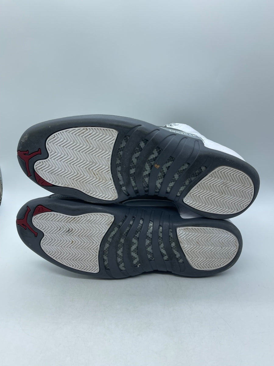 Jordan 12 Retro White Dark Grey 14 (Moderately Worn Pre-Owned)JordanWhite/Dark Grey-Gym Red - Image 7