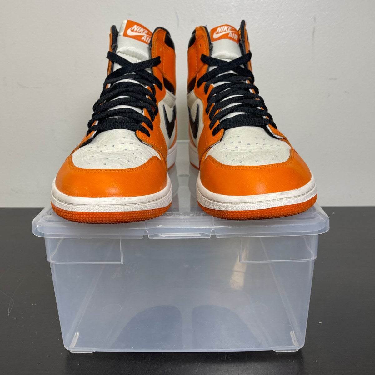 Jordan 1 Retro Reverse Shattered Backboard 12 (Moderately Worn Pre-Owned)JordanSail/Starfish-Black - Image 2