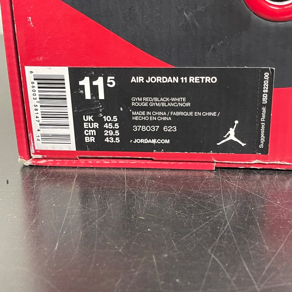 Jordan 11 Retro Win Like 96 11.5 (Moderately Worn Pre-Owned)JordanGym Red/Black-White - Image 7