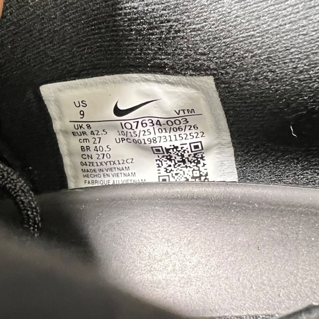 Nike Air Liquid Max Triple Black 9 (Lightly Worn Pre-Owned)NikeBlack/Black/Black/Clear/Metallic Silver - Image 7