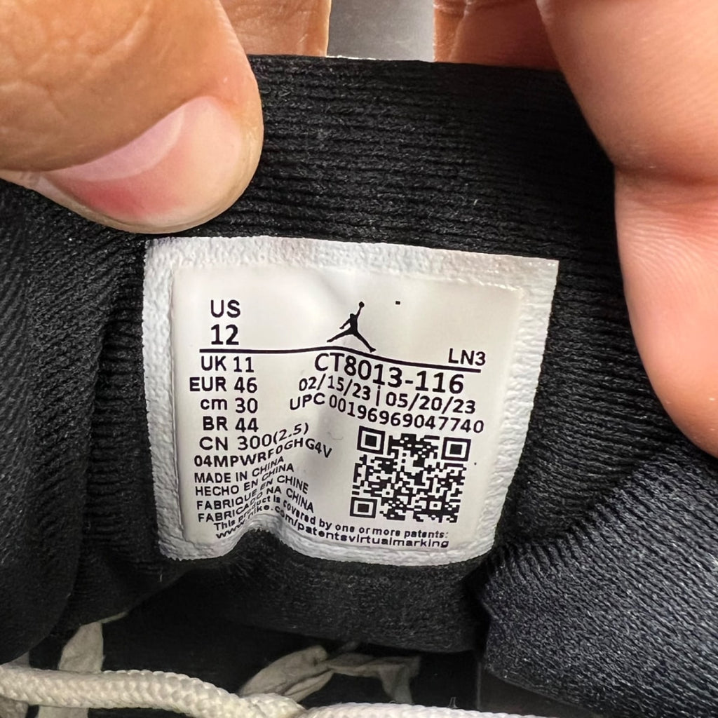 Jordan 12 Retro Cherry (2023) 12 (Moderately Worn Pre-Owned)JordanWhite/Black/Varsity Red - Image 7