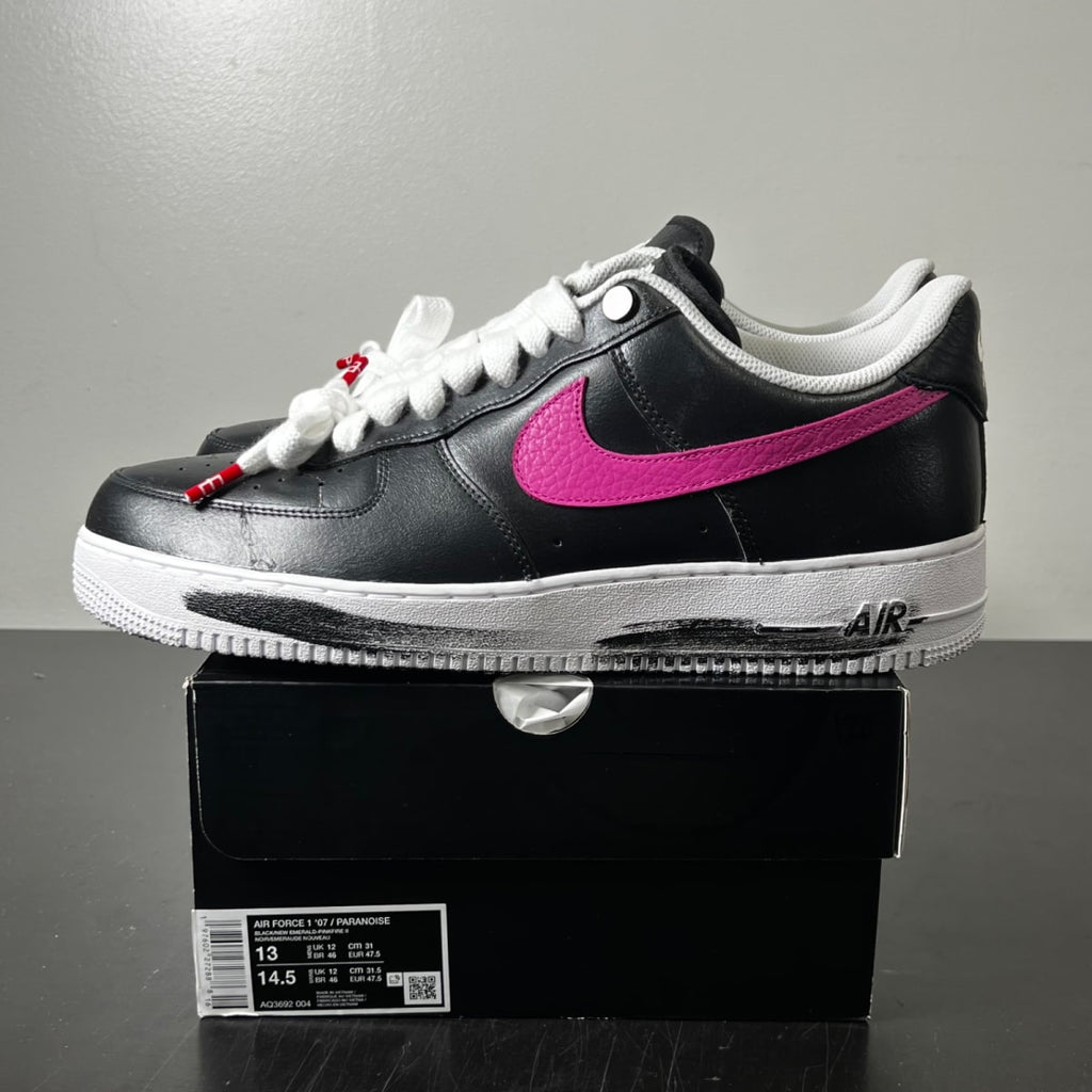 Nike Air Force 1 Low G-Dragon Peaceminusone Para-Noise 3.0 13 (Lightly Worn Pre-Owned)NikeBlack/New Emerald/Pinkfire/Tour Yellow/Blue Gale - Image 3