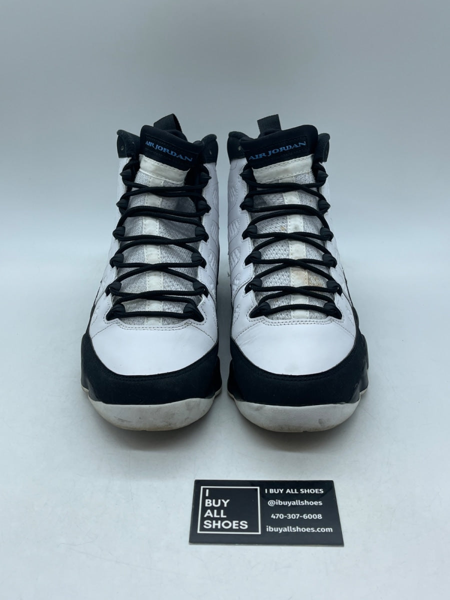 Jordan 9 Retro University Blue 10 (Moderately Worn Pre-Owned) - Image 2