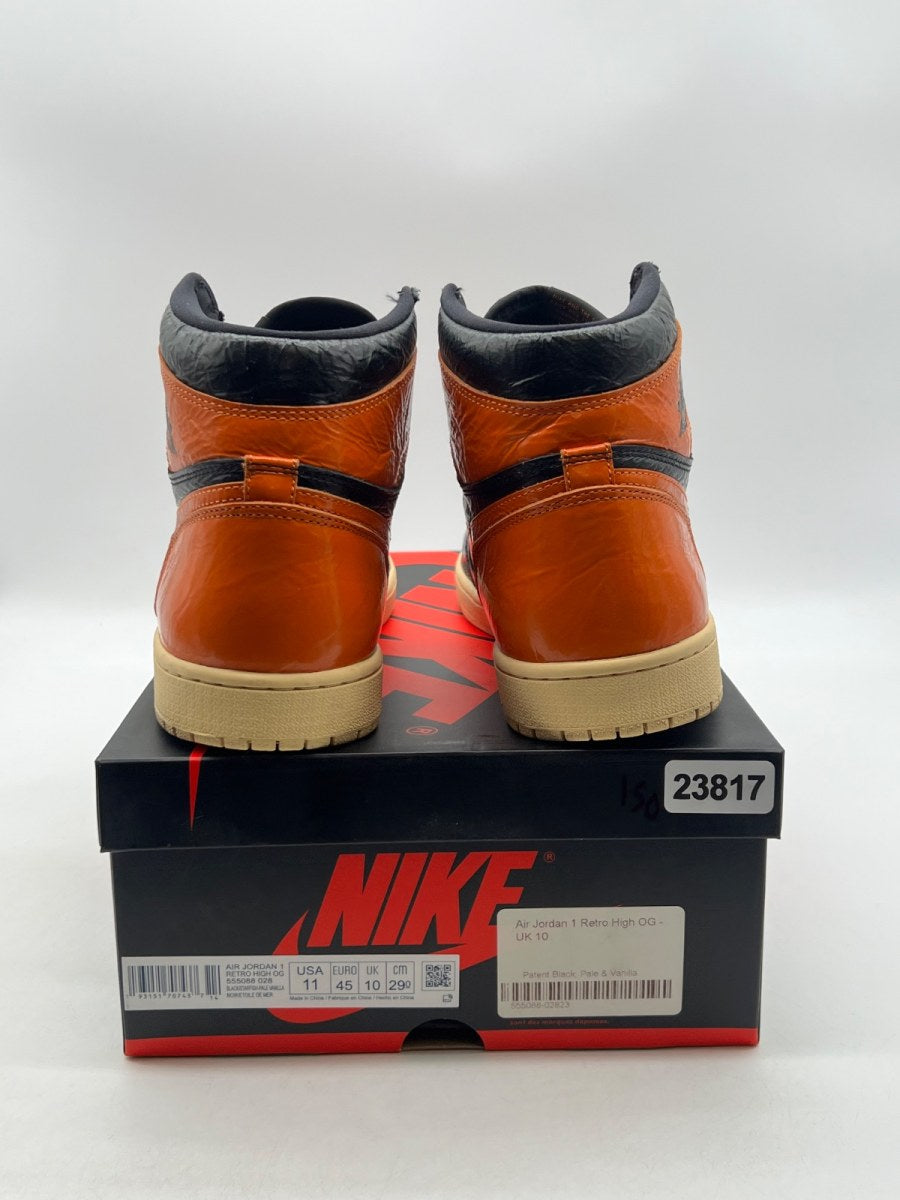 Jordan 1 Retro High Shattered Backboard 3.0 11 (Moderately Worn Pre-Owned)JordanBlack/Pale Vanilla-Starfish - Image 3