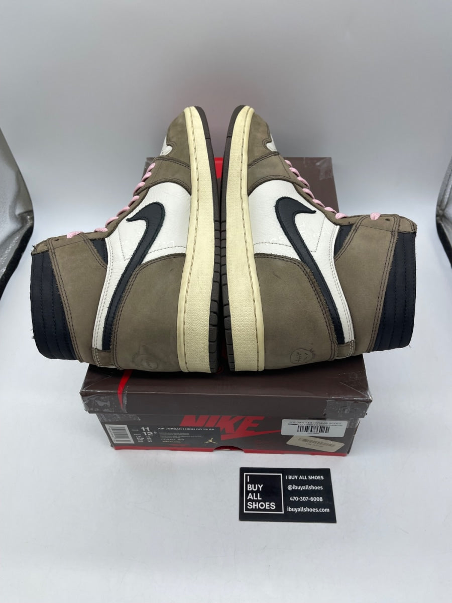 Jordan 1 Retro High OG SP Travis Scott Mocha 11 (Moderately Worn Pre-Owned) - Image 6