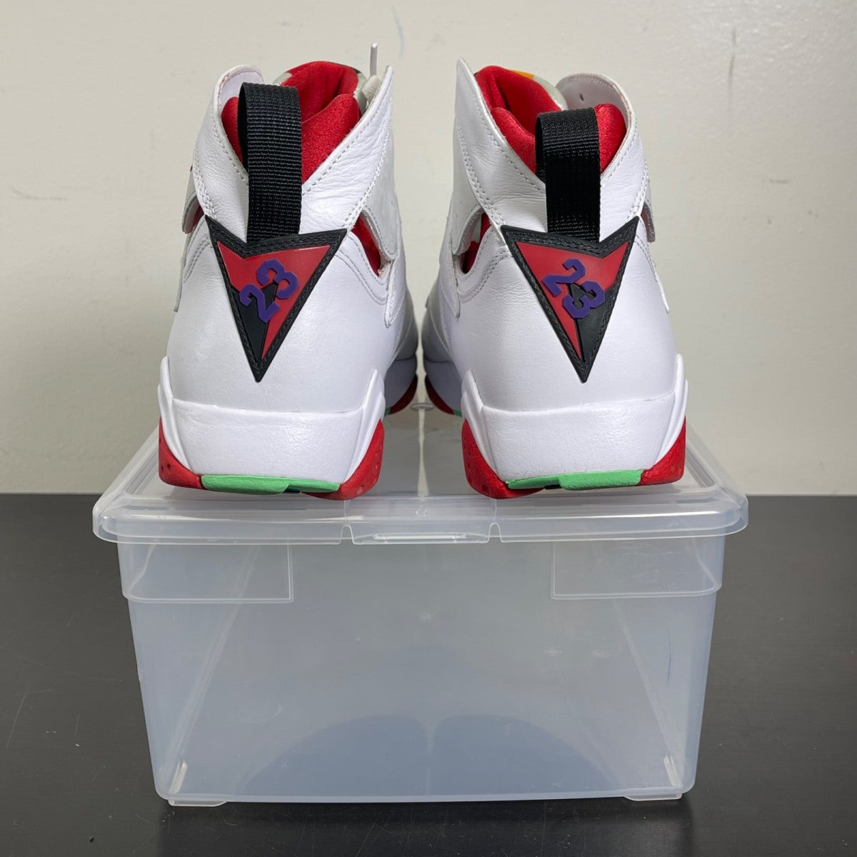 Jordan 7 Retro Hare (2015) 10 (Moderately Worn Pre-Owned)JordanWhite/True Red-Light Silver-Tourmaline - Image 4