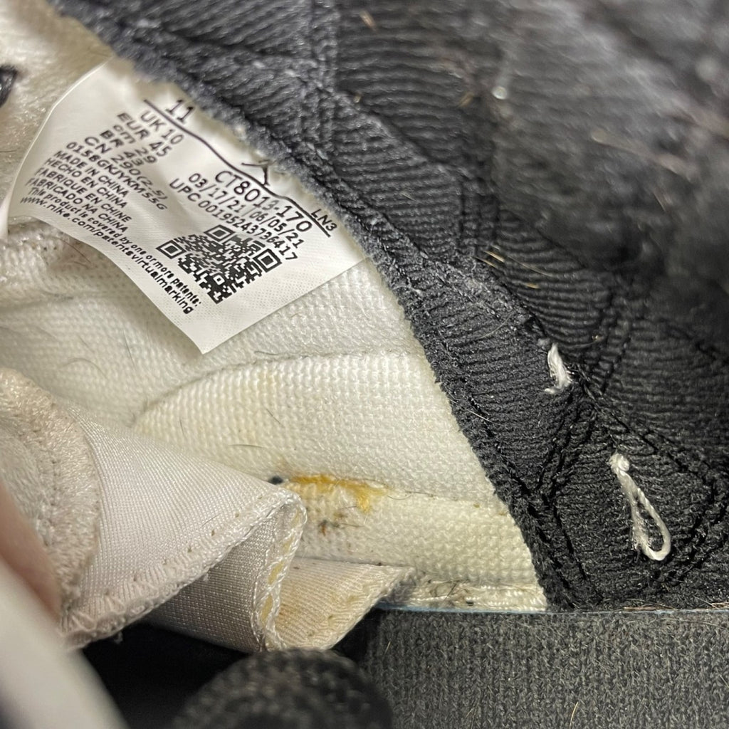 Jordan 12 Retro Reverse Taxi 11 (Moderately Worn Pre-Owned)JordanBlack/White-Taxi-Black - Image 6
