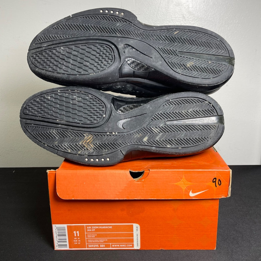 Nike Air Zoom Huarache 2K4 OT 'Black Silver' (Size 11) - Image 5