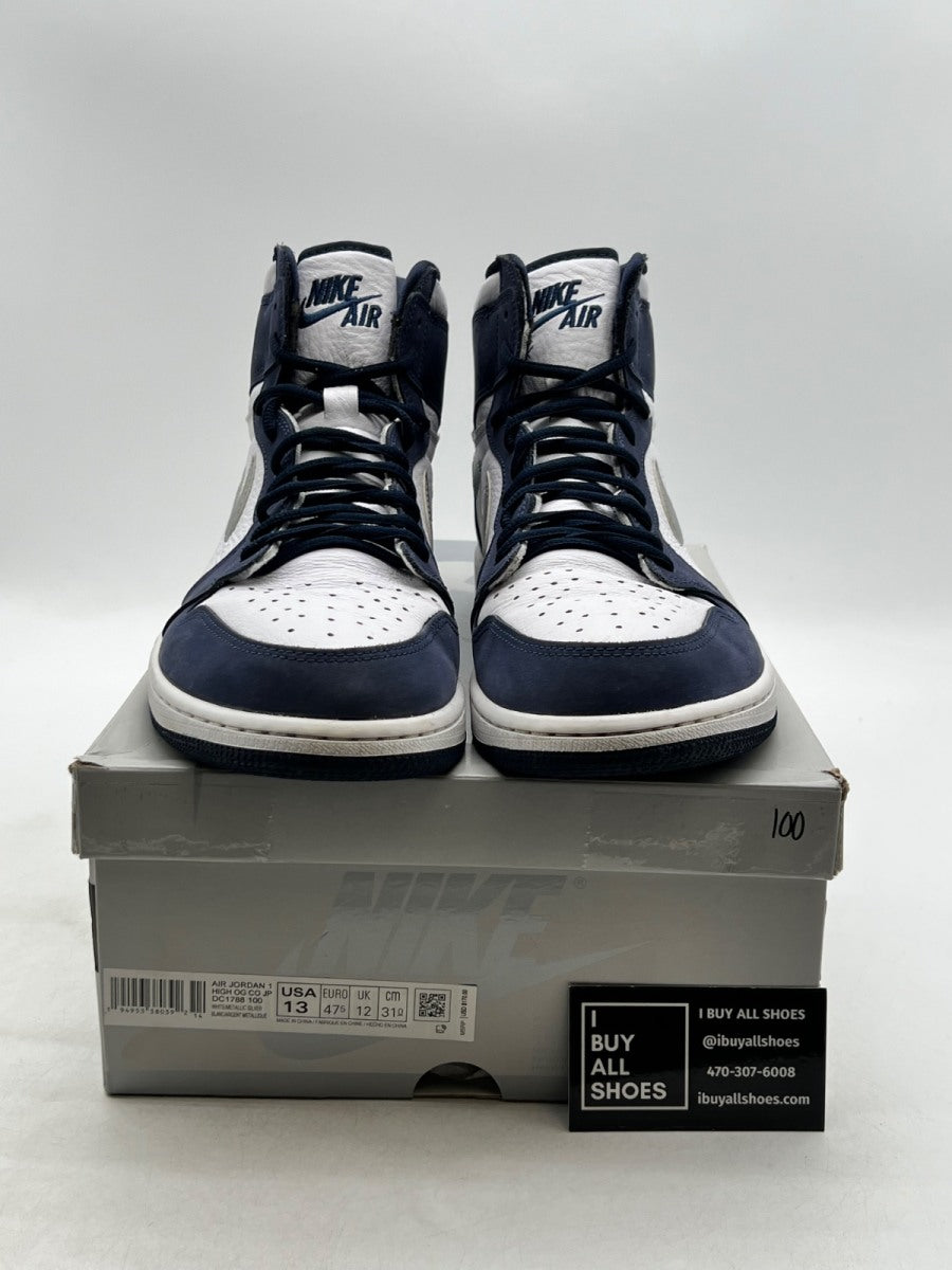 Jordan 1 Retro High CO.JP Midnight Navy (2020) 13 (Lightly Worn Pre-Owned) - Image 2