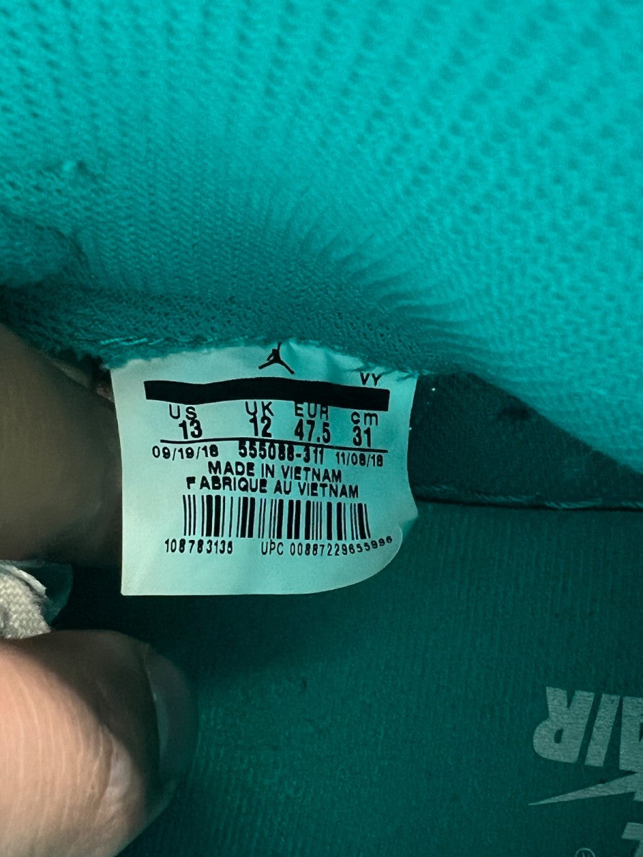 Jordan 1 Retro High Turbo Green 13 (Moderately Worn Pre-Owned) - Image 6