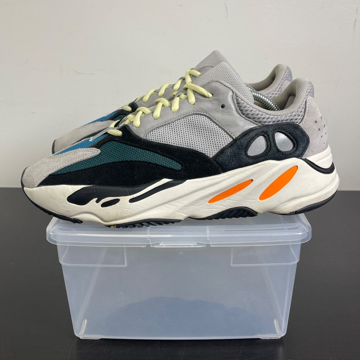 adidas Yeezy Boost 700 Wave Runner 12 (Moderately Worn Pre-Owned)adidasSolid Grey/Chalk White/Core Black - Image 4