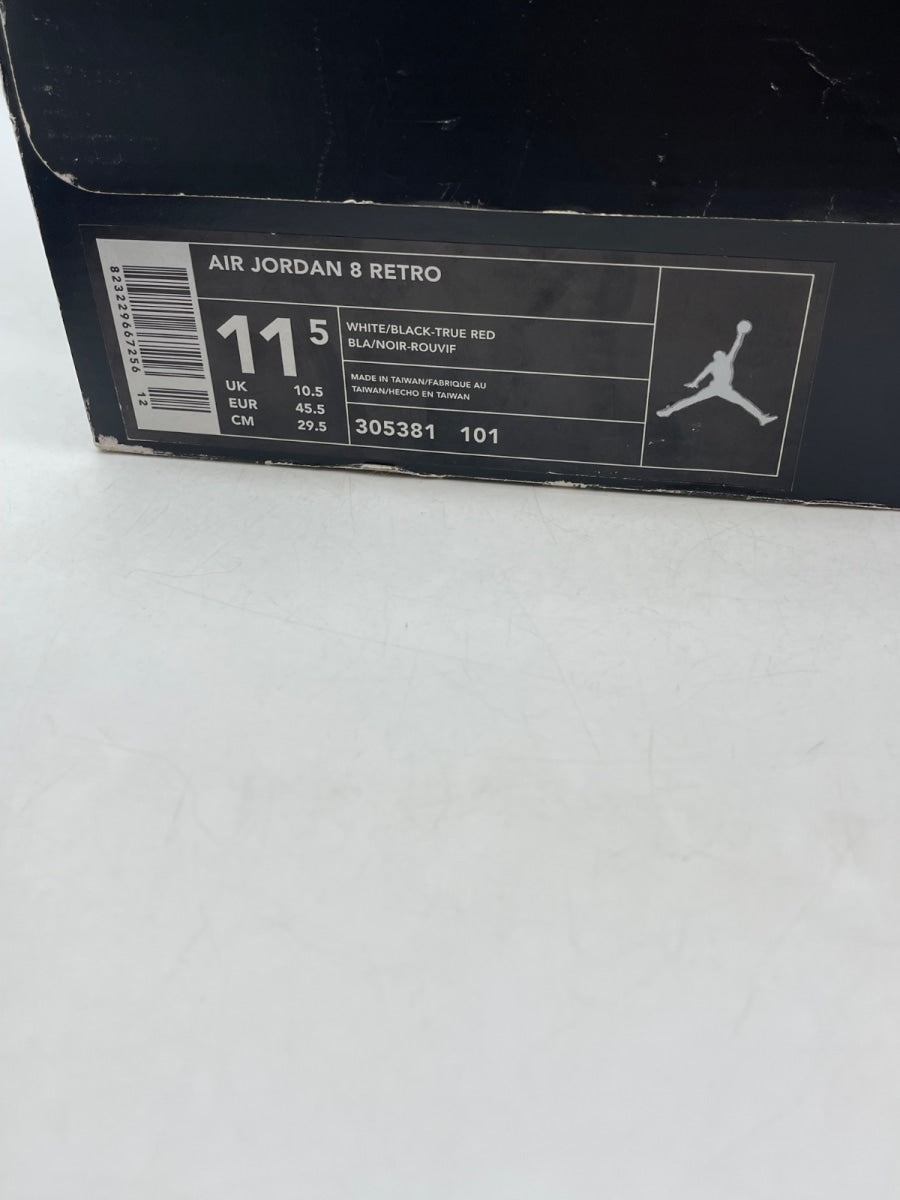 Jordan 8 Retro Bugs Bunny (2003) 11.5 (Moderately Worn Pre-Owned)JordanBugs Bunny White/Black-True Red - Image 9
