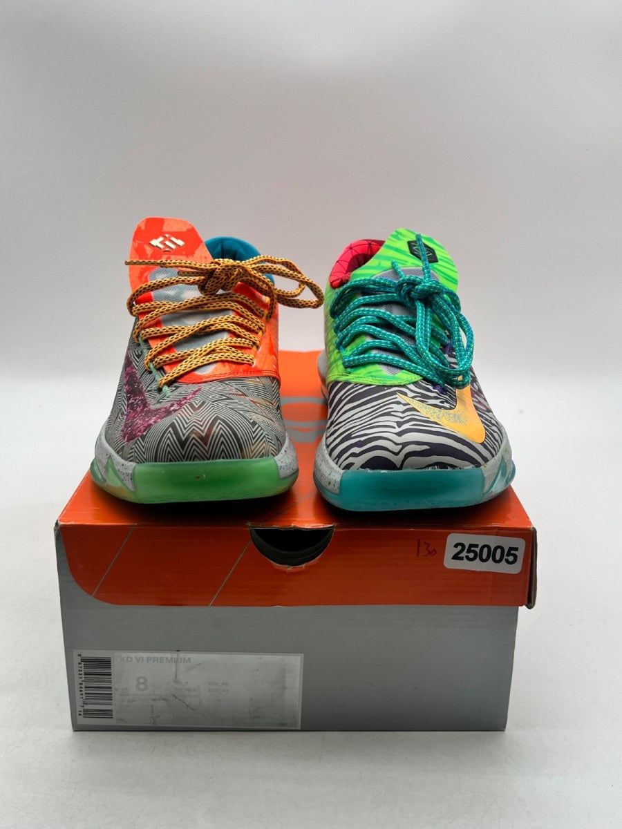 Nike KD 6 What the KD 8 (Lightly Worn Pre-Owned)NikeHoop Purple/Urgent Orange-Shark - Image 2