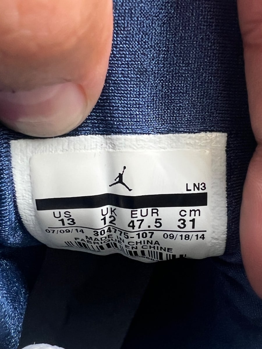 Jordan 7 Retro French Blue (2015) 13 (Moderately Worn Pre-Owned) - Image 8