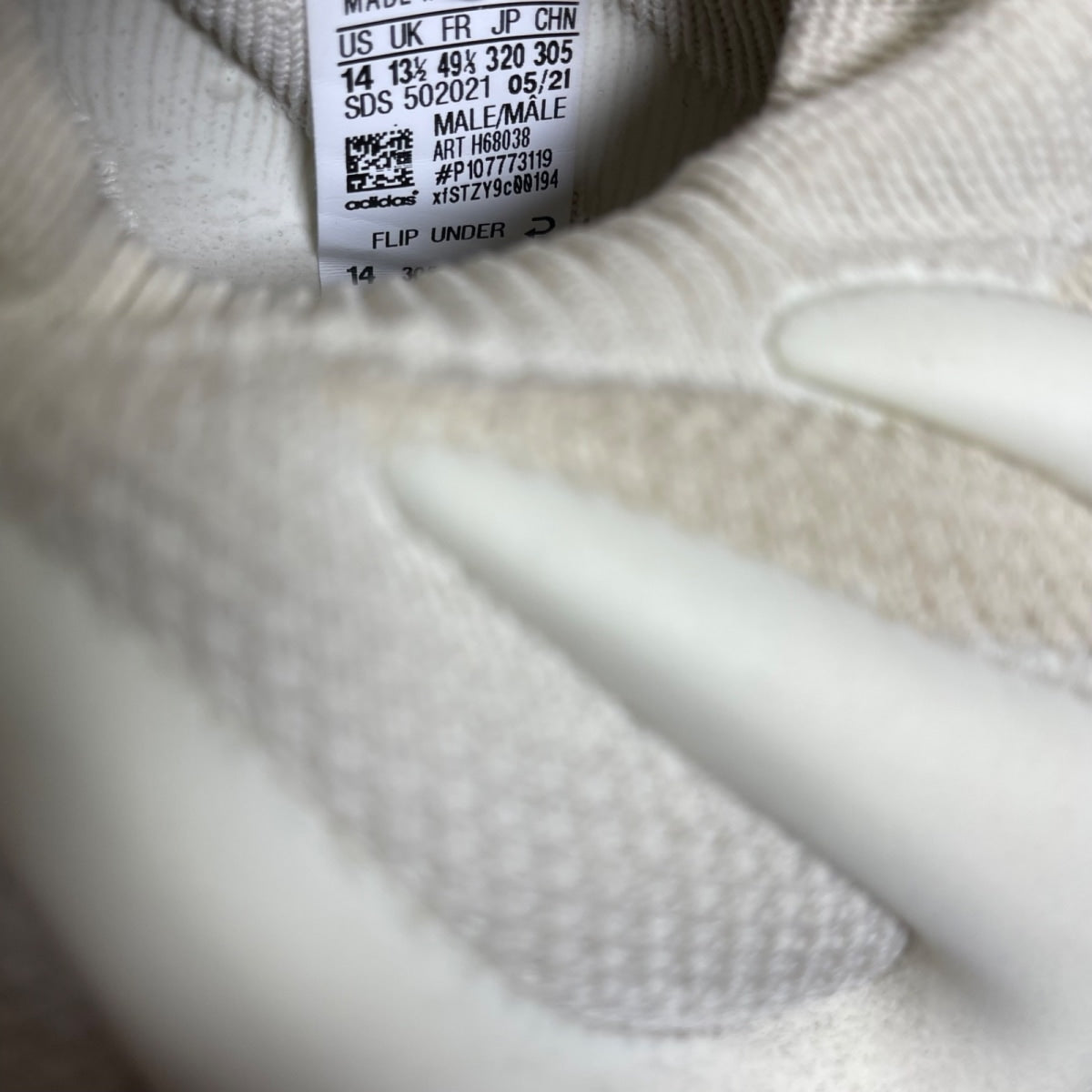 adidas Yeezy 450 Cloud White 14 (Moderately Worn Pre-Owned)adidasCloud White/Cloud White