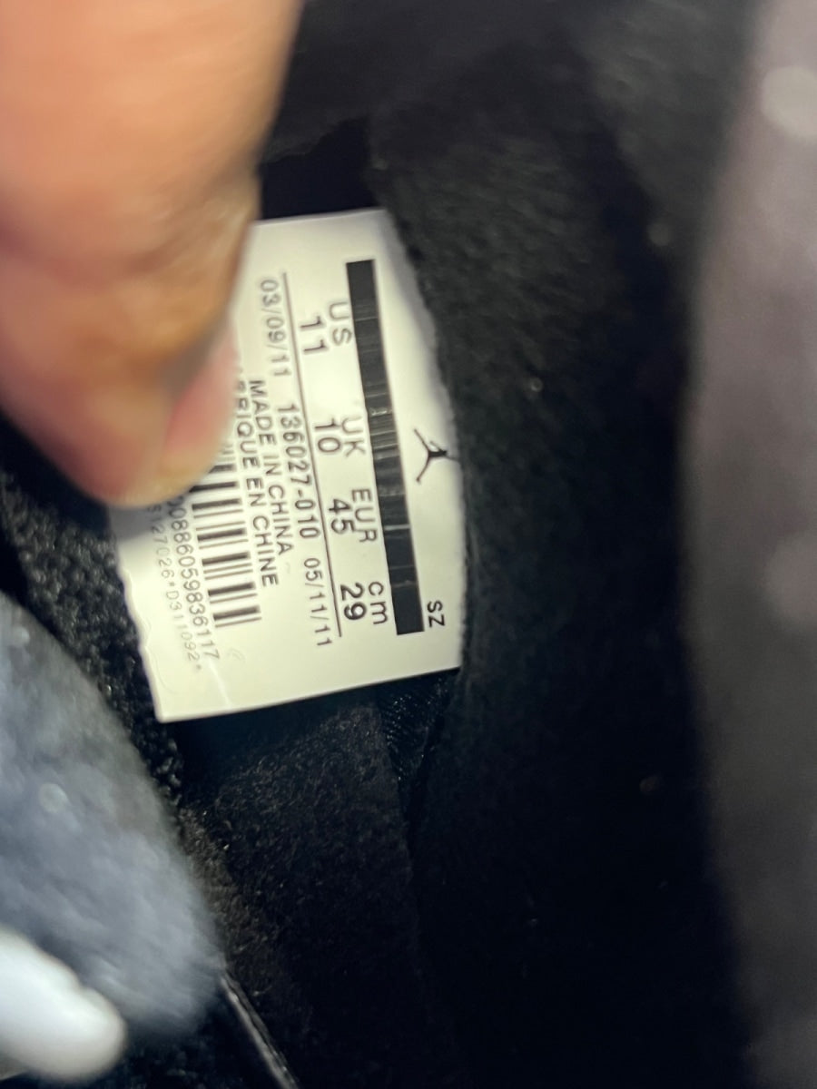 Jordan 5 Retro Black Metallic (2011) 11 (Heavily Worn Pre-Owned) - Image 7