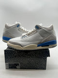 Jordan 3 Retro Lucky Shorts 11.5 (Moderately Worn Pre-Owned)JordanSummit White/Hydrogen Blue-Legend Blue-Photon Dust-Pure Platinum-Sail - Image 1