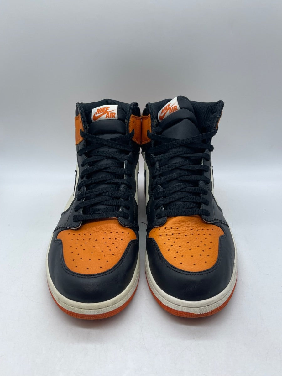 Jordan 1 Retro Shattered Backboard 16 (Moderately Worn Pre-Owned)JordanBlack/Starfish-Sail - Image 2