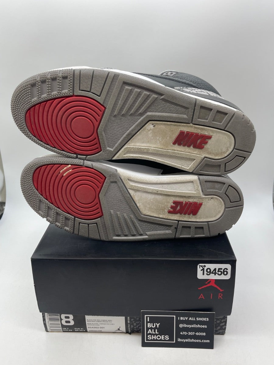 Jordan 3 Retro Black Cement (2018) 8 (Moderately Worn Pre-Owned) - Image 7
