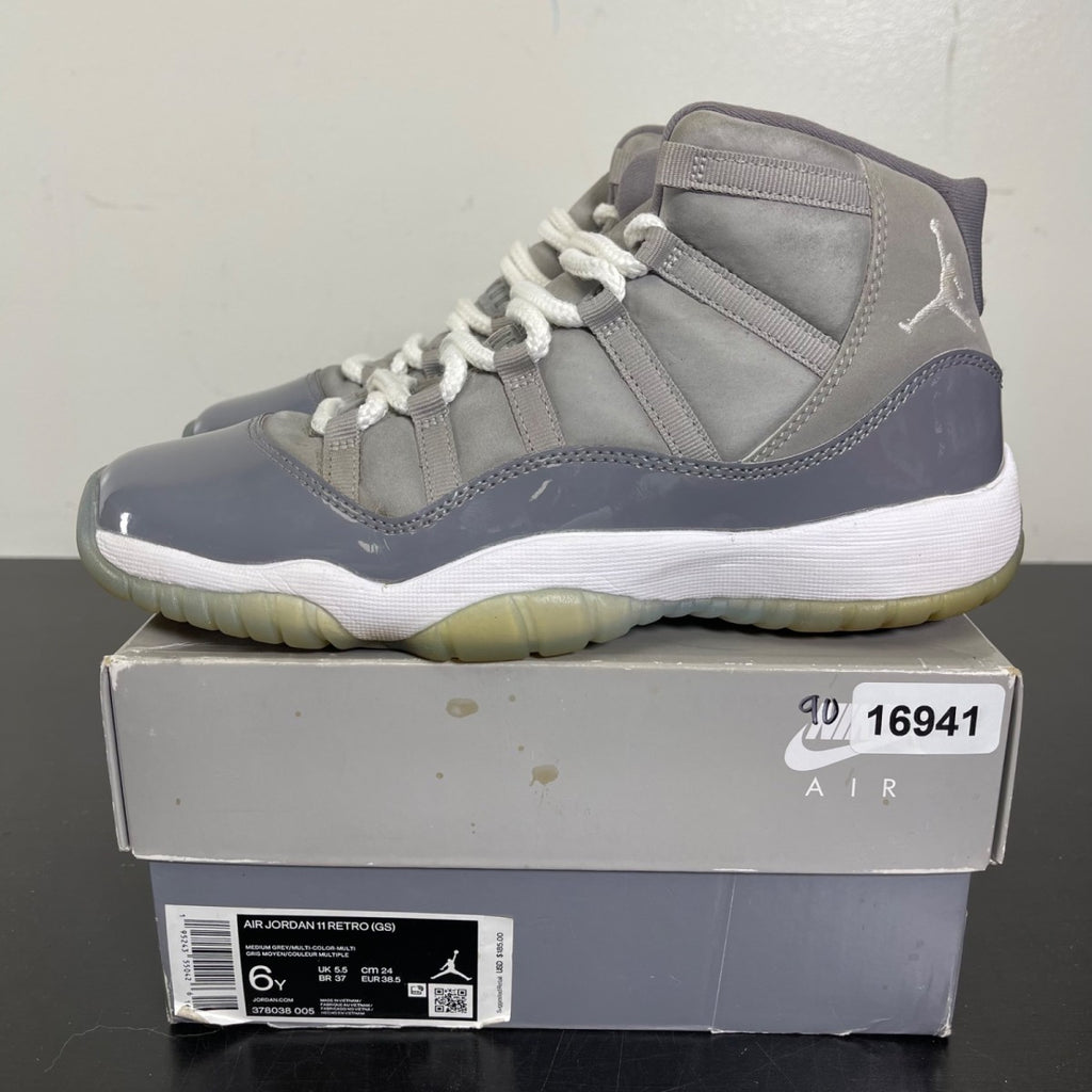 Jordan 11 Retro Cool Grey (2021) (GS) 6Y (Moderately Worn Pre-Owned)JordanMedium Grey/Multi-Color/Multi-Color - Image 3
