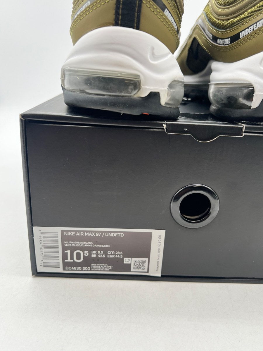 Nike Air Max 97 Undefeated Militia Green (2020) 10.5 (Lightly Worn Pre-Owned)NikeMilitia Green/Orange Blaze/White/Black - Image 4