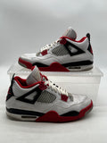 Jordan 4 Retro Fire Red (2020) 11.5 (Heavily Worn Pre-Owned)JordanWhite/Black-Tech Grey-Fire Red - Image 1