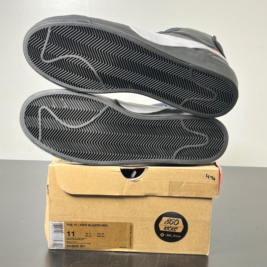 Nike Blazer Mid Off-White Grim Reaper 11 (Lightly Worn Pre-Owned)NikeBlack/White-Cone-Black - Image 6