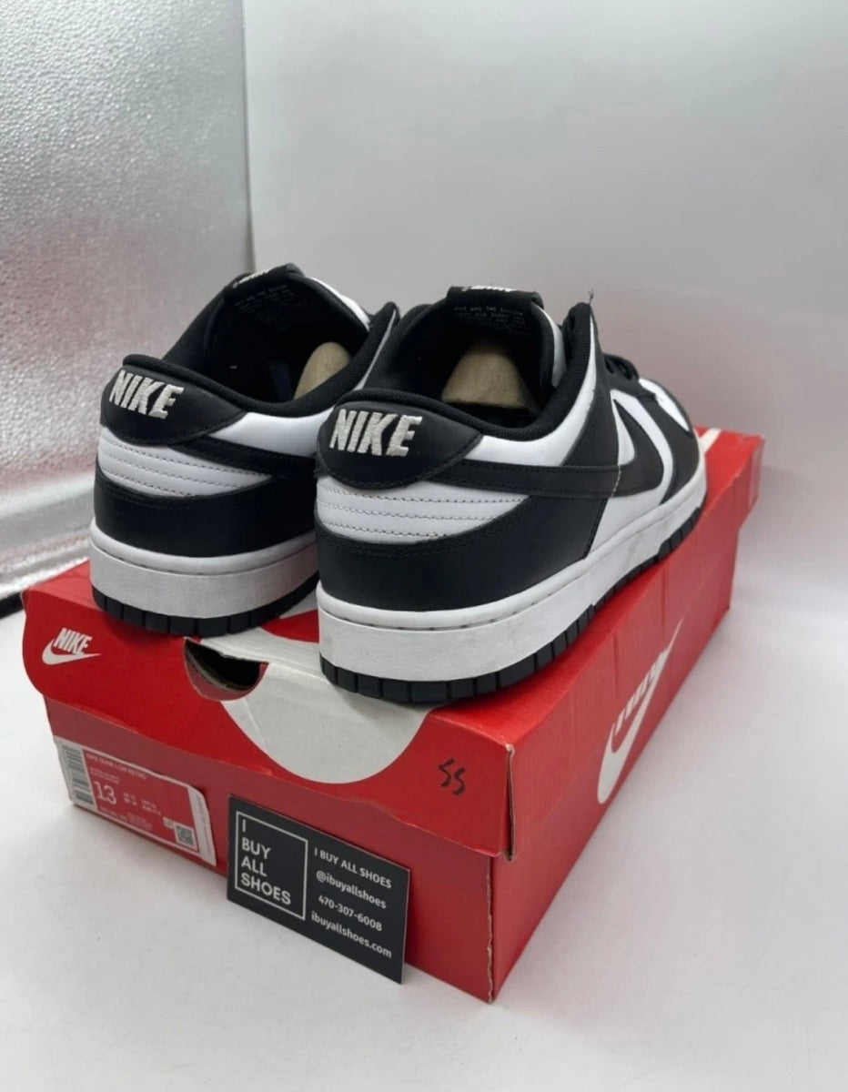 Nike Dunk Low Retro White Black Panda 13 (Lightly Worn Pre-Owned)NikeWhite/Black - Image 5