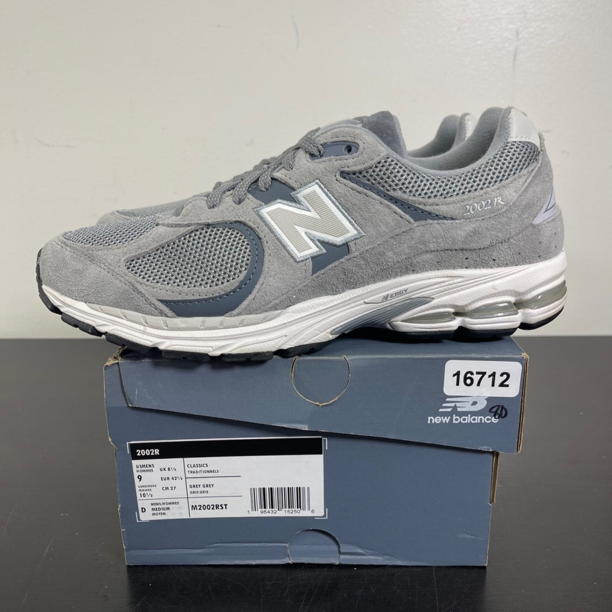 New Balance 2002R Steel Grey Orca 9 (Moderately Worn Pre-Owned)New BalanceSteel/Lead/Orca - Image 3