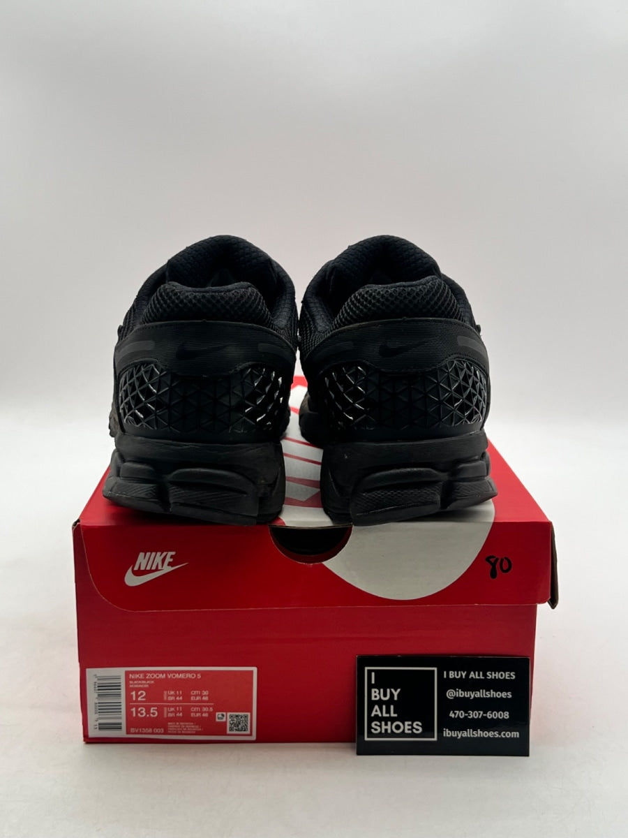 Nike Zoom Vomero 5 Triple Black 12 (Lightly Worn Pre-Owned) - Image 3