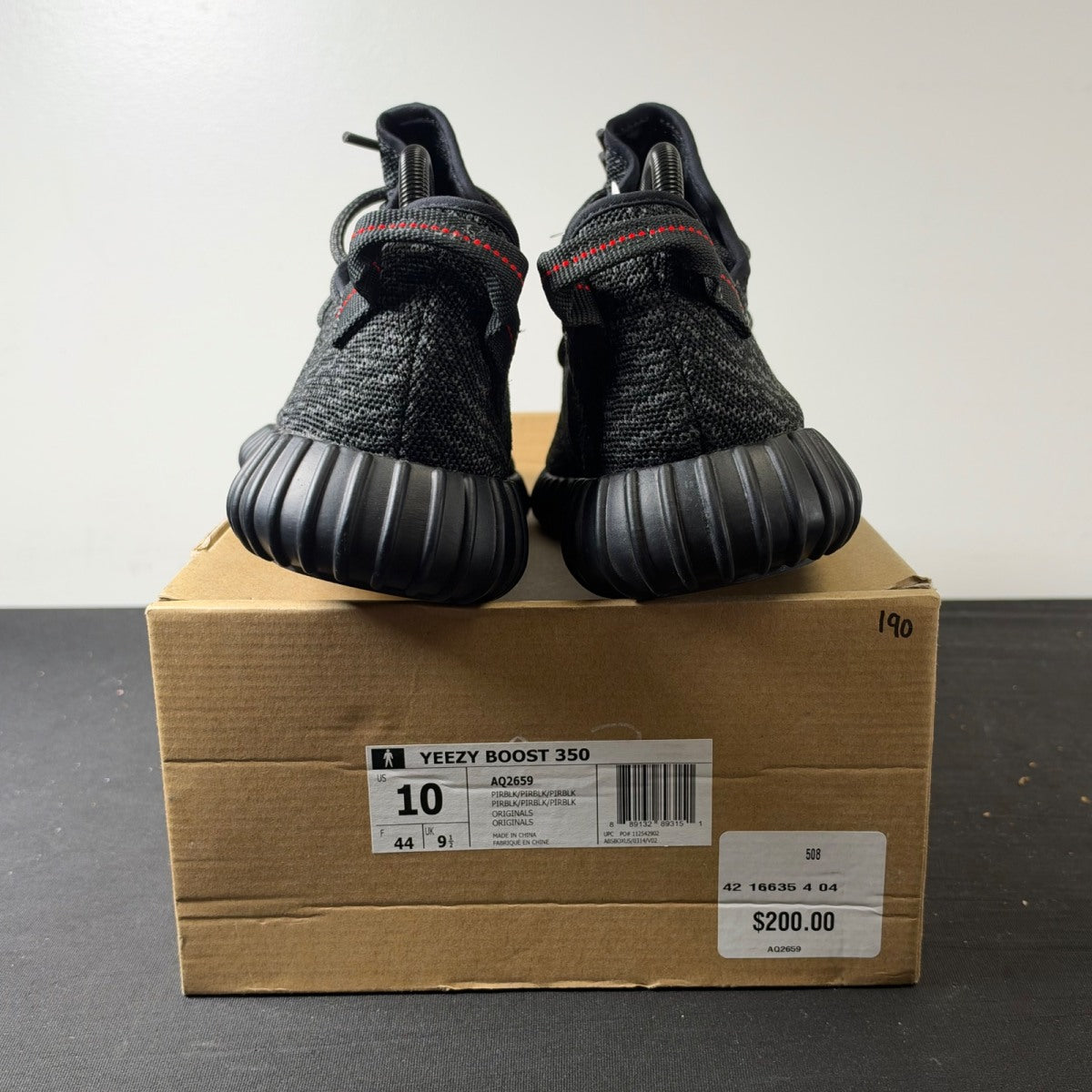 adidas Yeezy Boost 350 Pirate Black (2015) (Size 10) - Image 4