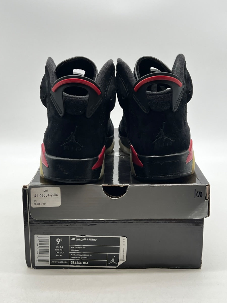 Jordan 6 Retro Black Varsity Red (2010) 9.5 (Moderately Worn Pre-Owned)JordanBlack/Varsity Red - Image 5