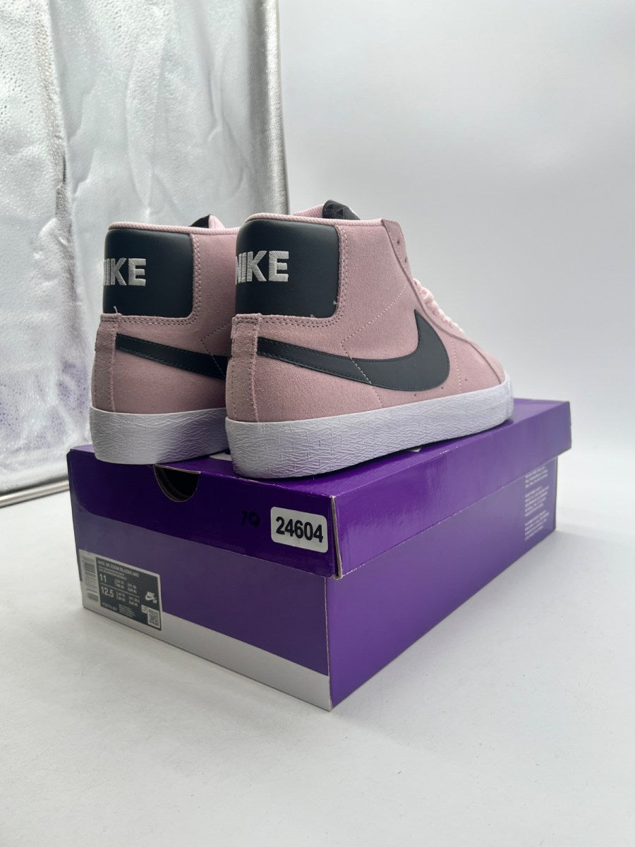 Nike SB Zoom Blazer Mid Pink Foam White Gum Yellow Anthracite 11 (Lightly Worn Pre-Owned)NikePink Foam/White/Gum Yellow/Anthracite - Image 5